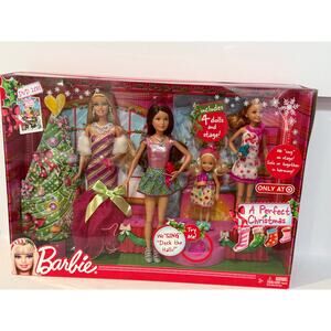 Barbie Target A Perfect Christmas Doll Collection Four Singing Dolls NOS
